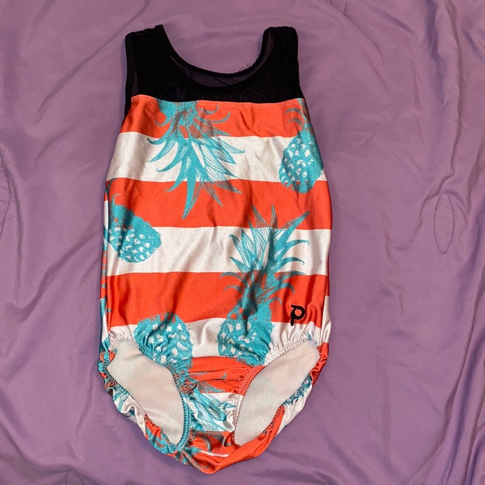 used plum “bahama mama” gymnastics leotard